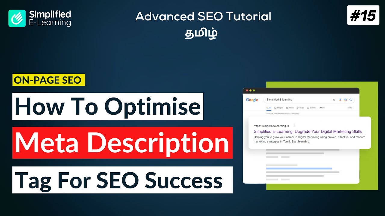 How to Write the Perfect Meta Description Tag | SEO Tutorial in Tamil | #15 post thumbnail image