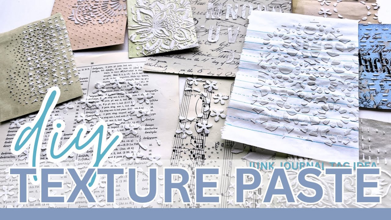 EASY DIY Texture Paste Tutorial: Create Beautiful Art with only 4 Every Day INGREDIENTS! #journaling post thumbnail image