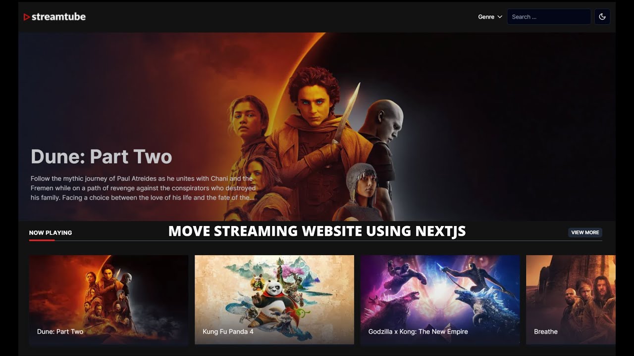 Building a Responsive Movie Streaming Website using Nextjs 14, Shadcn UI,  deploy in Vercel. post thumbnail image