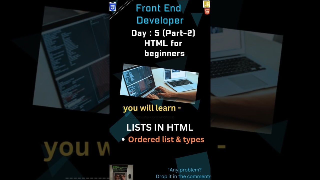 The BEST Way to Create HTML Lists for Beginners #orderlistinhtml #htmltutorial post thumbnail image