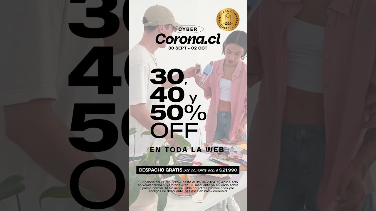 🚨 Comenzó Cyber Corona: 30%, 40% y 50% OFF en toda la web. ¡Solo por pocos días 🤯! post thumbnail image