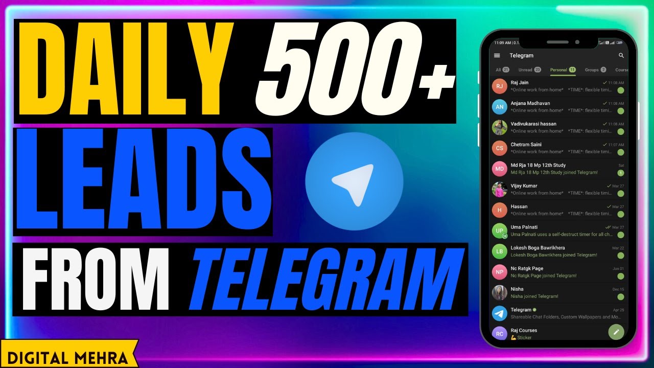 Telegram Lead Generation 2024 | Generate Daily 1000+ Leads Through Telegram  ✅ | digital mehra post thumbnail image