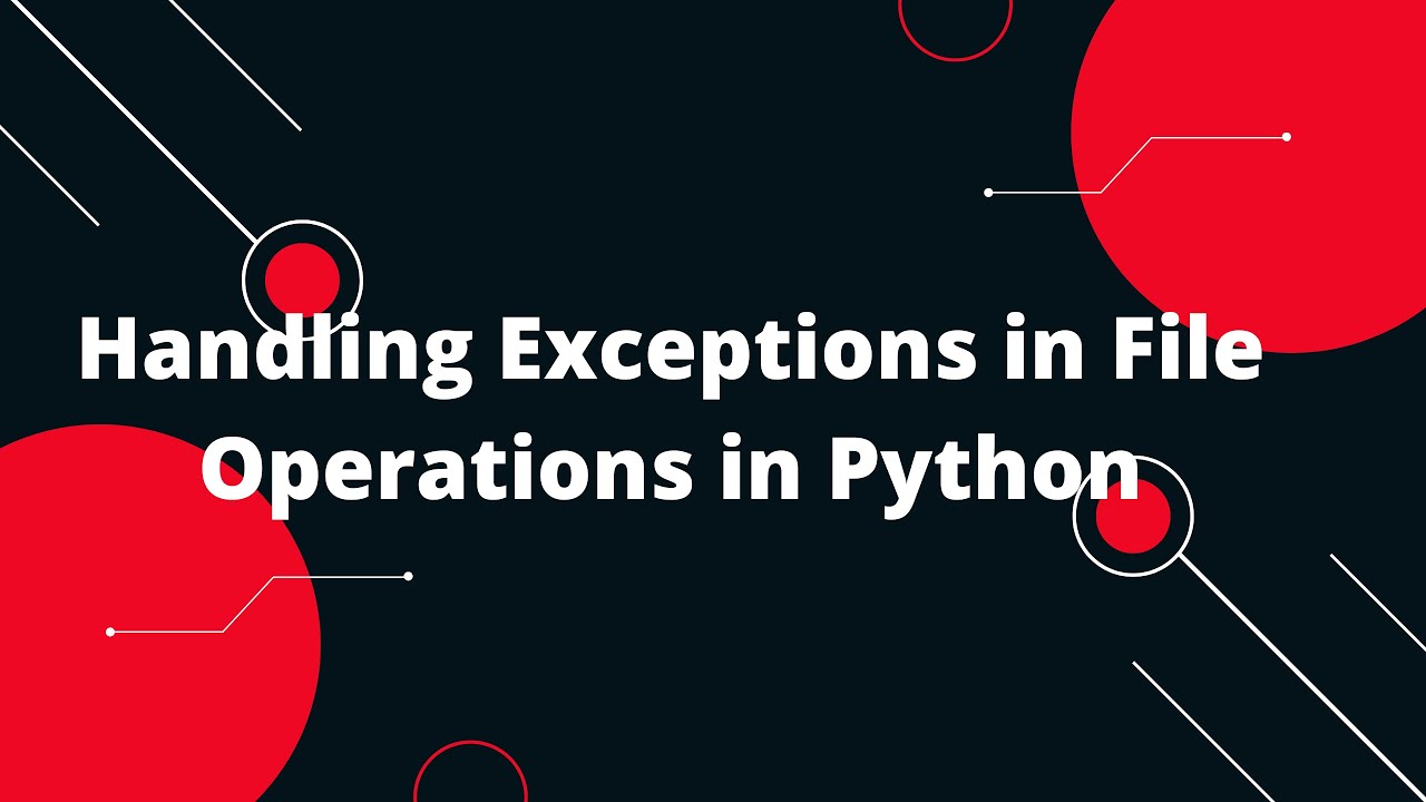 Python for Beginners #11: Handling Exceptions in File Operations! 📂🔧 post thumbnail image