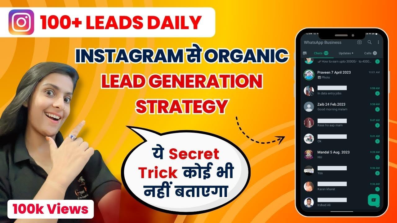 Instagram lead generation | Daily 100+ organic leads | Leads generation #aakankshasoni post thumbnail image