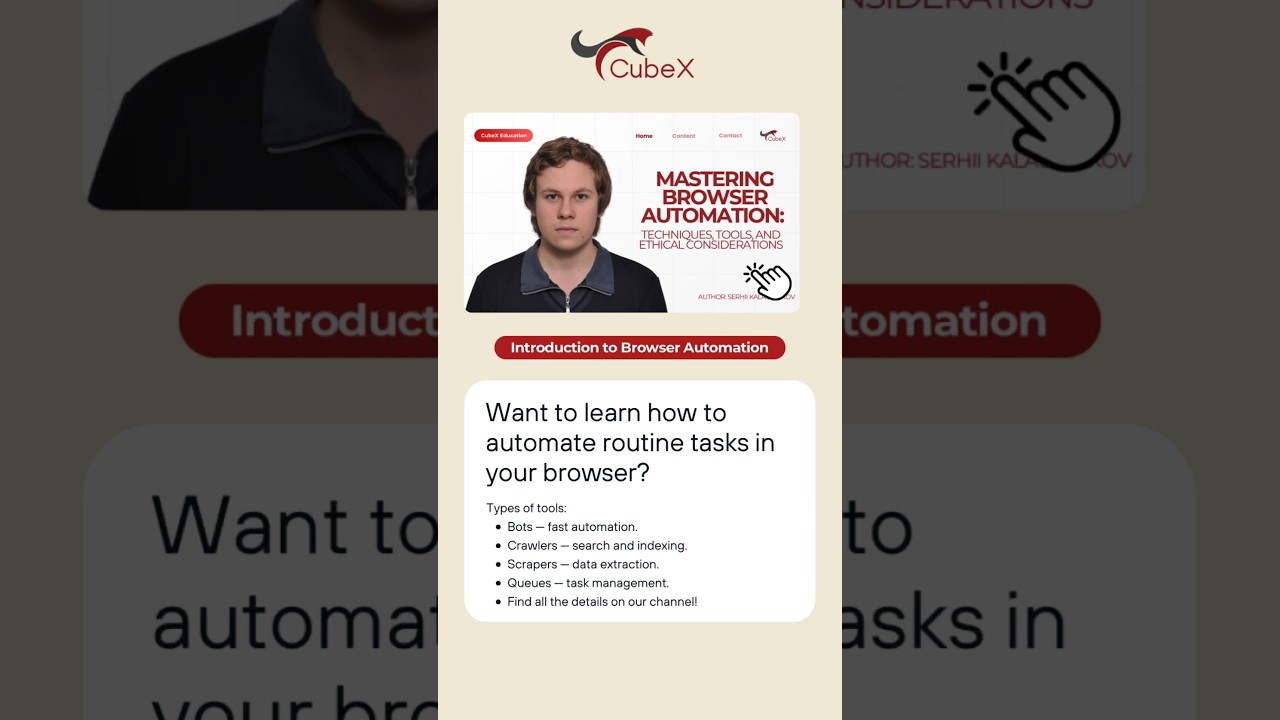 Mastering / Browser Automation / Web Automation #cubex #reactnative #itsales post thumbnail image