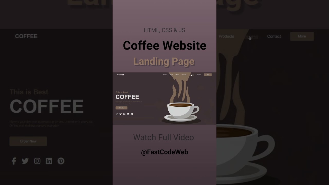 Coffee Website Using HTML & CSS | Step by Step Tutorial | Fast Code post thumbnail image