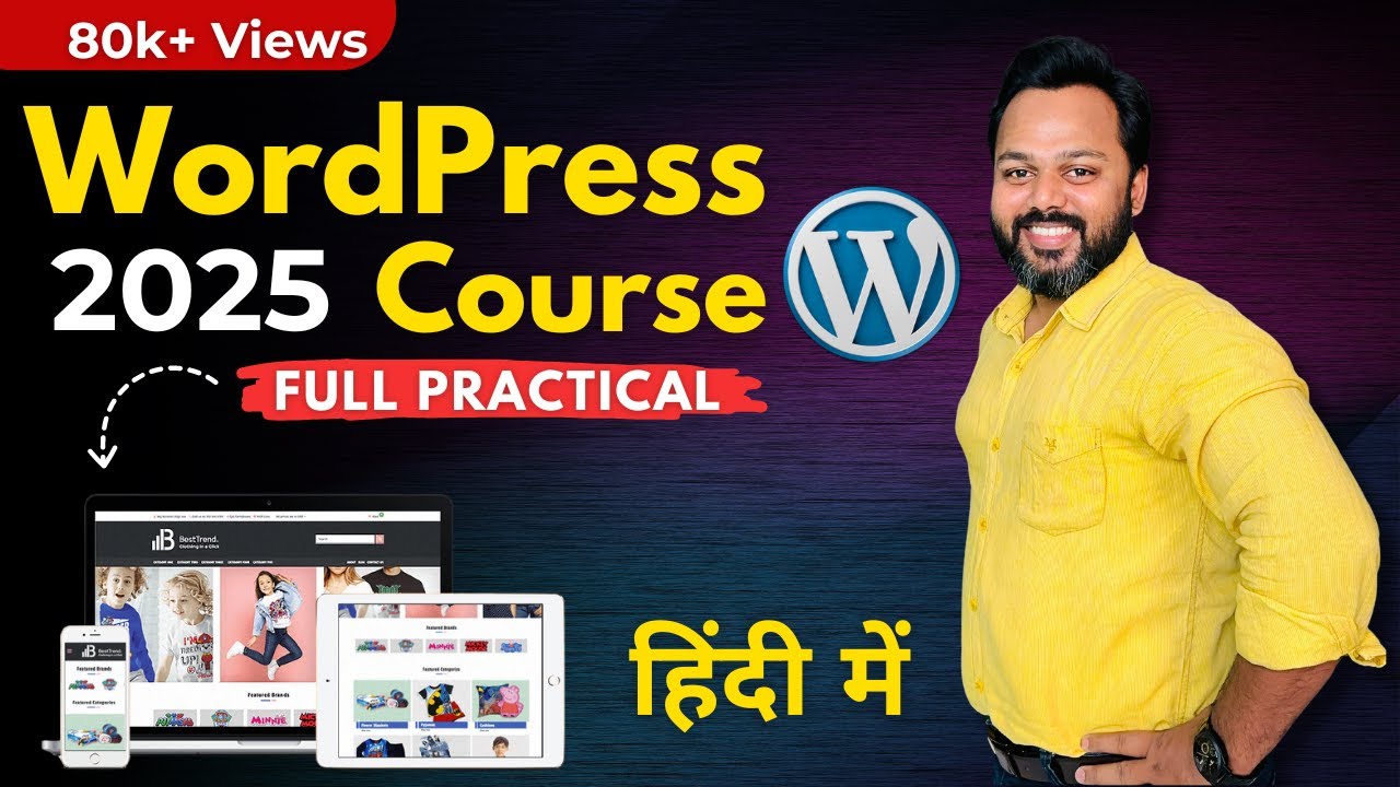 WordPress Full Course for Beginners | WordPress Tutorial for Beginners 2025 | Learn WordPress post thumbnail image