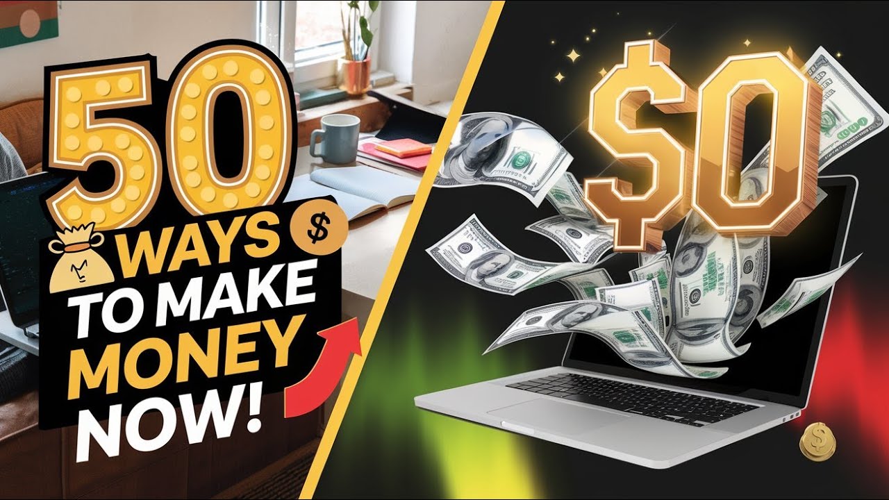 50 Best Side Hustles to Make Money Online from Home (Start Earning Today!)| Money Goals Mastery post thumbnail image