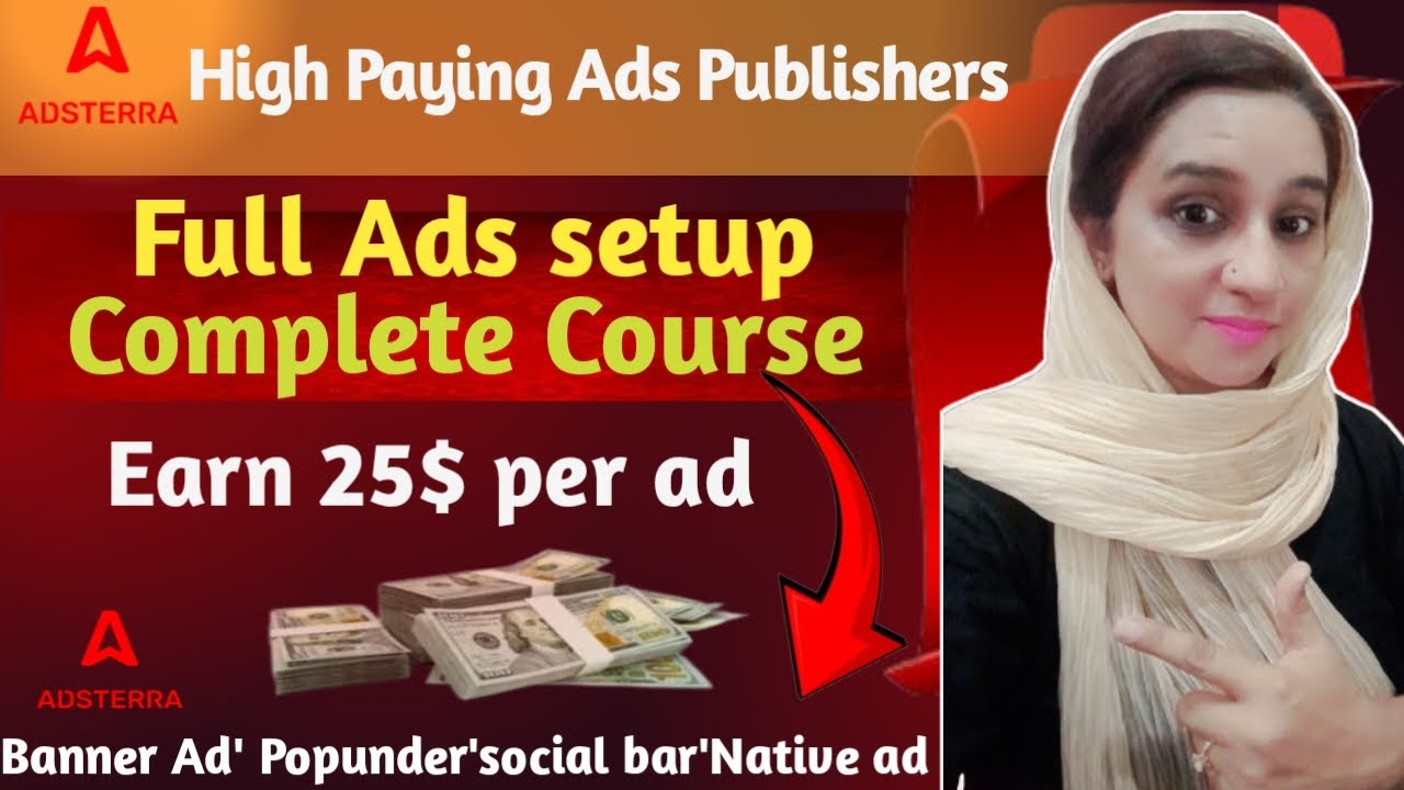 Adsterra complete ads setup 2024 | adsterra ads setup in blogger | adsterra earning post thumbnail image