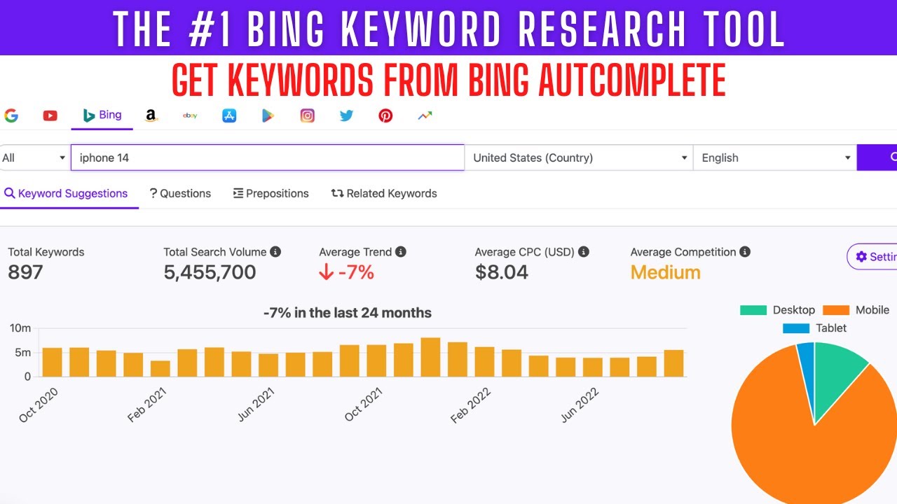 Bing Keyword Research: The RIGHT Way To Find Ranking Keywords 🚀 #bing post thumbnail image