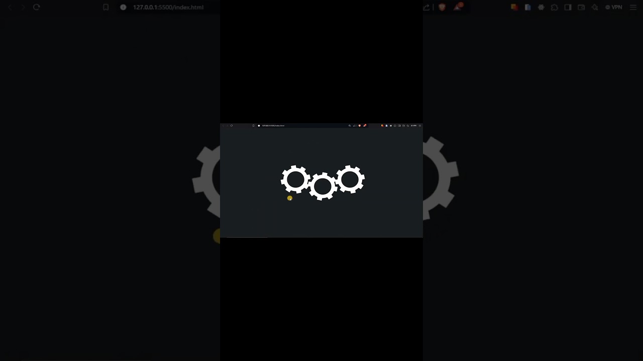 Day-29: Gear loading animation  #coding #100daysofcode #html #developer #code #selflearning #project post thumbnail image