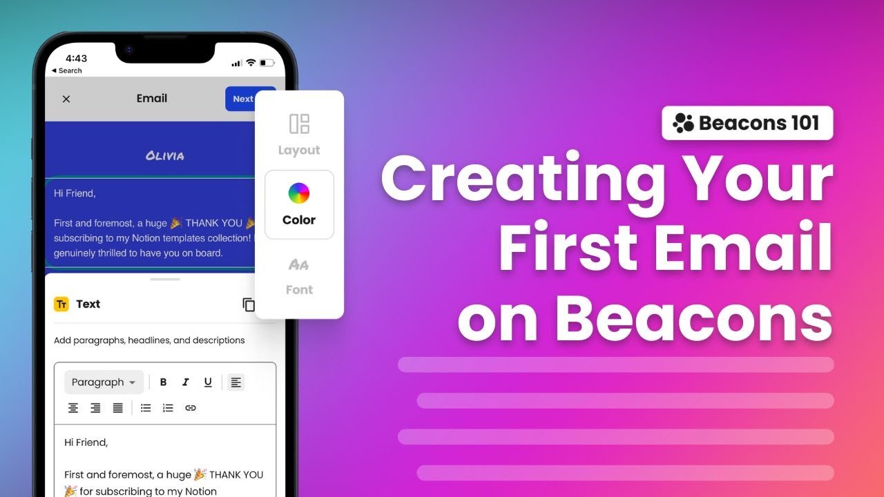 How to Create Your First Email on Beacons! (Beacons Email Marketing Tutorial) post thumbnail image