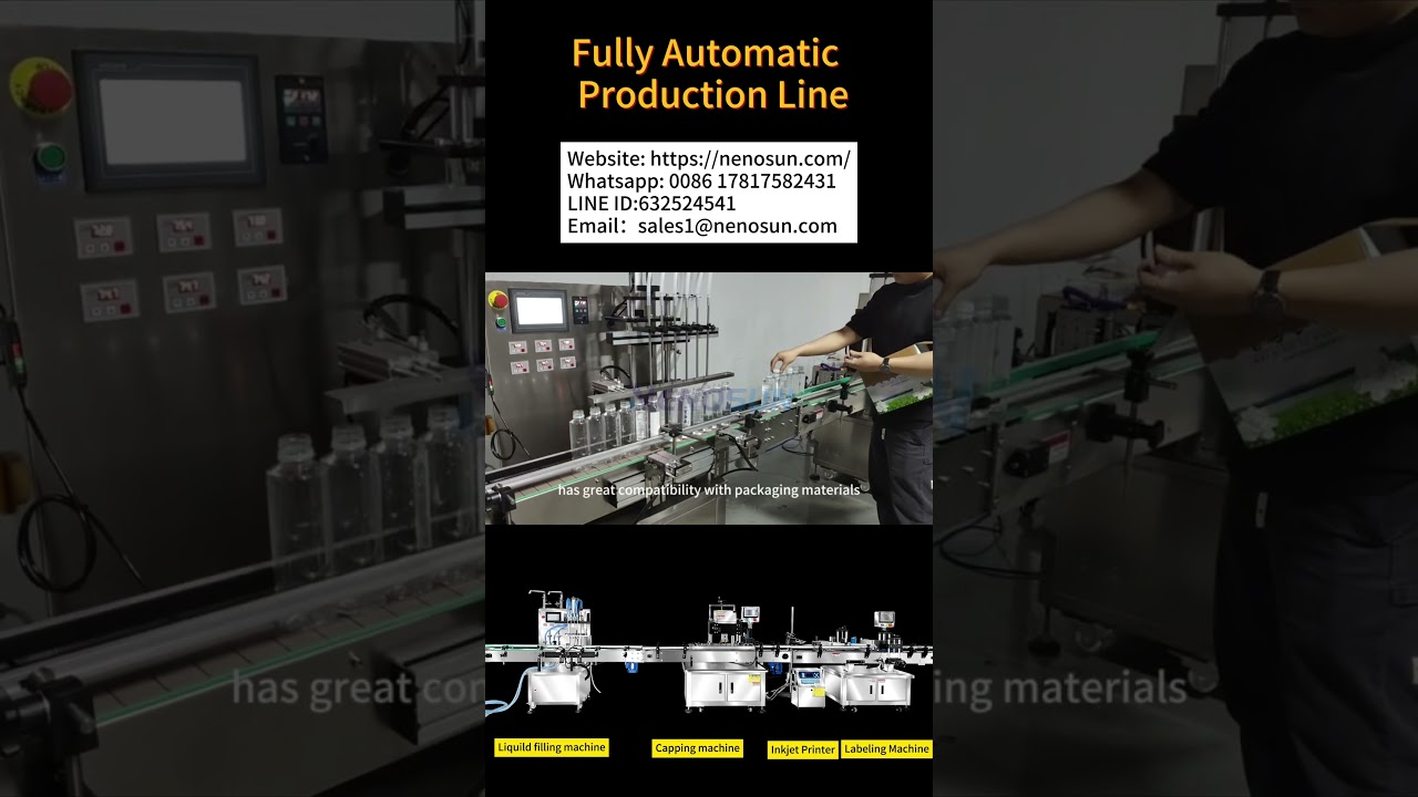 Nenosun fully automatic production line #cappingmachine#fillingmachinechina post thumbnail image