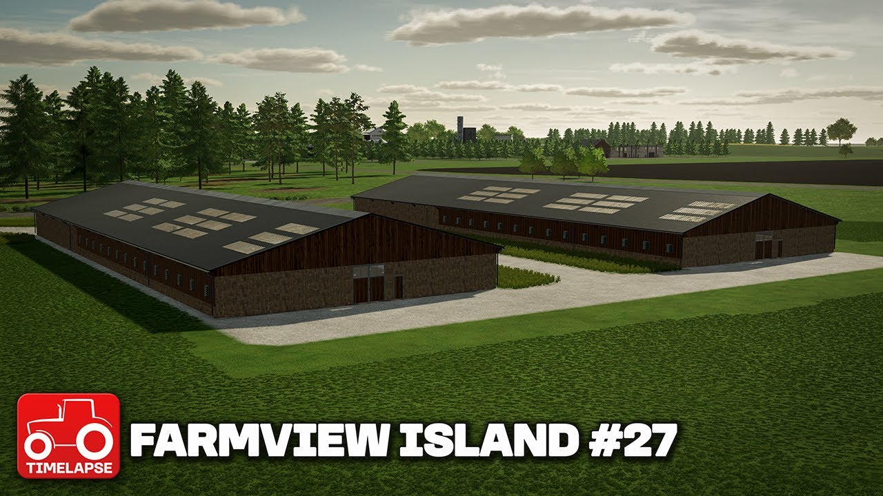 BUILDING TWO LARGE CHICKEN SHEDS!! Farmview Island FS22 Timelapse Farming Simulator 22 Ep 27 post thumbnail image