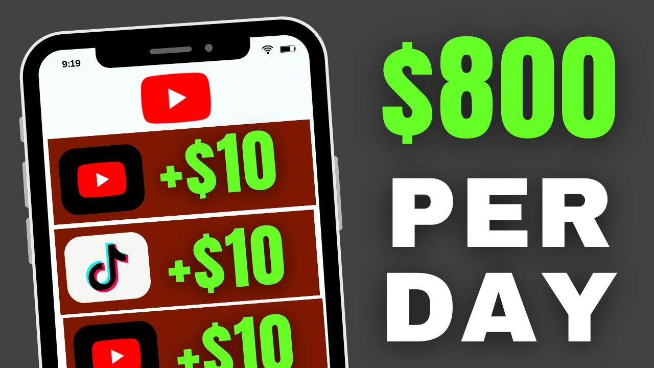 How To Make Money Online From Watching YouTube And Tik Tok Video: $800 a Day post thumbnail image