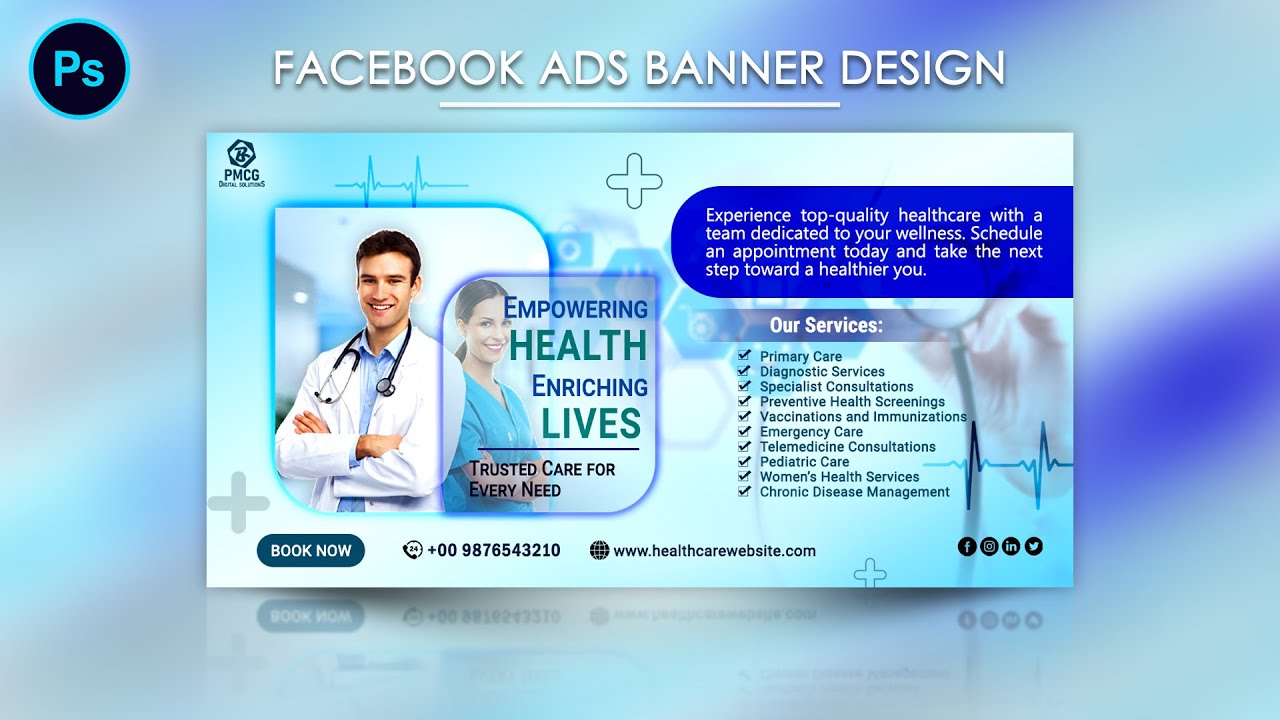 Medical Facebook Ads Banner Design | Social Media Banner Design |  Facebook Ads Design In Photoshop post thumbnail image