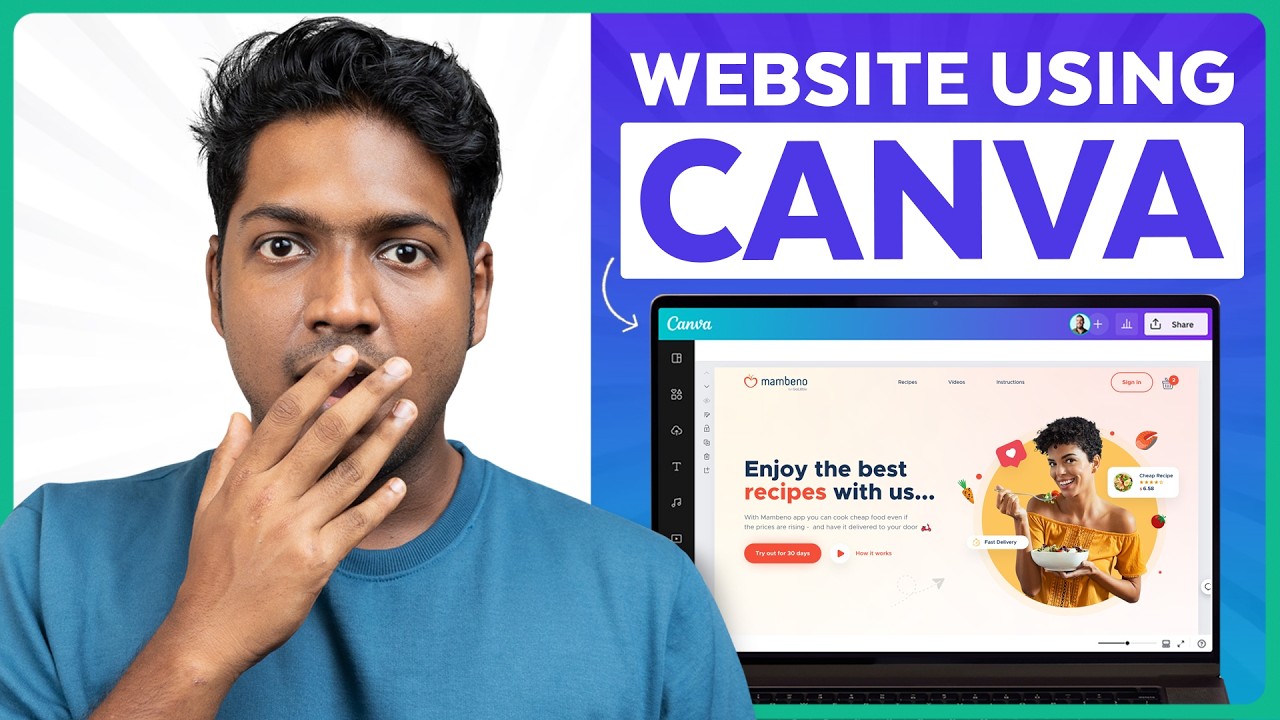 How to Make a Website Using Canva for FREE 🤩| 2024 post thumbnail image