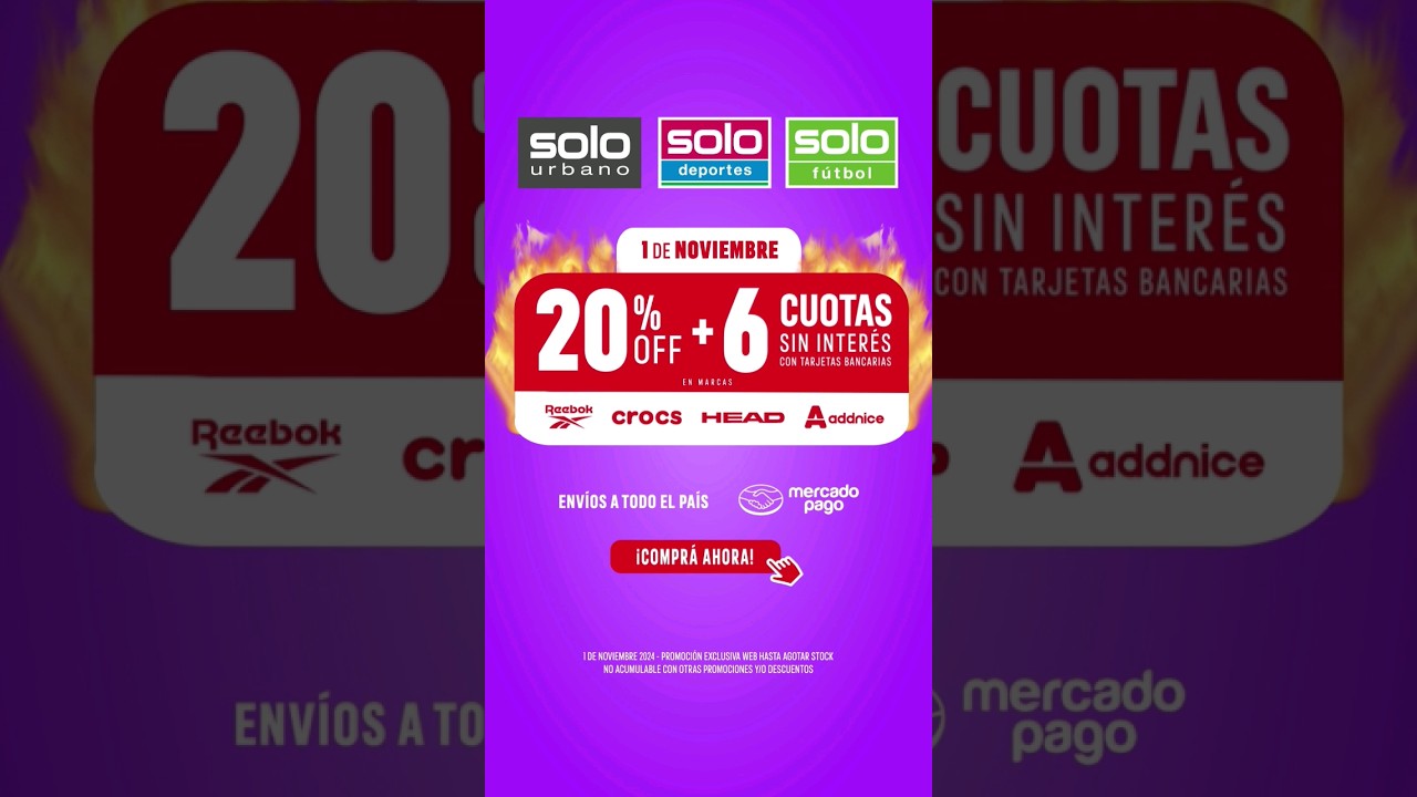 1 Nov | 20% en marcas seleccionadas + 6 cuotas sin interés post thumbnail image