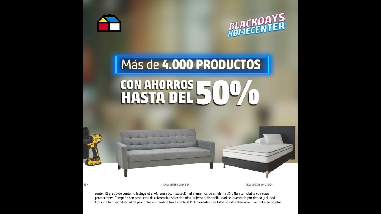 LLegaron los BlackDays Homecenter, la mejor temporada para comprar lo que siempre has querido.  ​ post thumbnail image