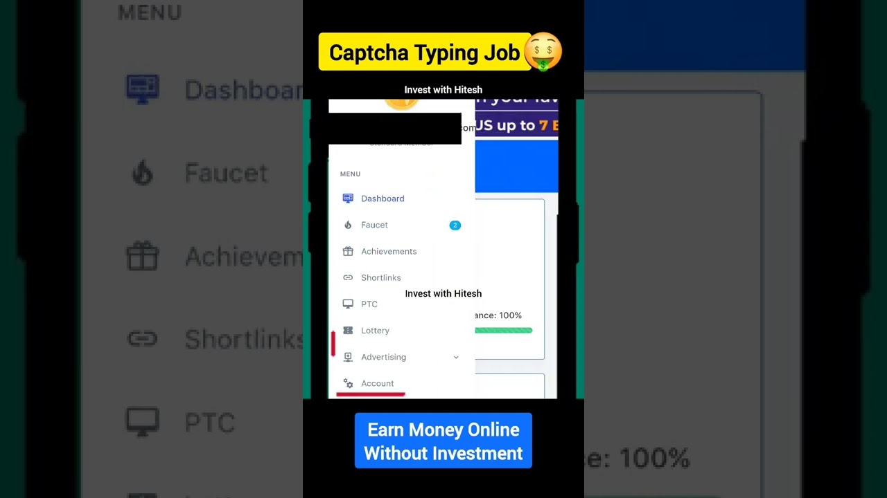 ✅ Captcha Typing Job | Earn 500 ₹ Daily without investment | Paise kaise kamaye in mobile #shorts post thumbnail image