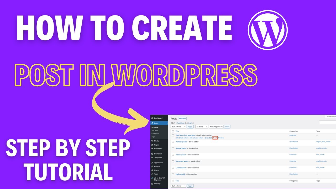 How to Create and Publish a Post in WordPress Step by Step Tutorial post thumbnail image