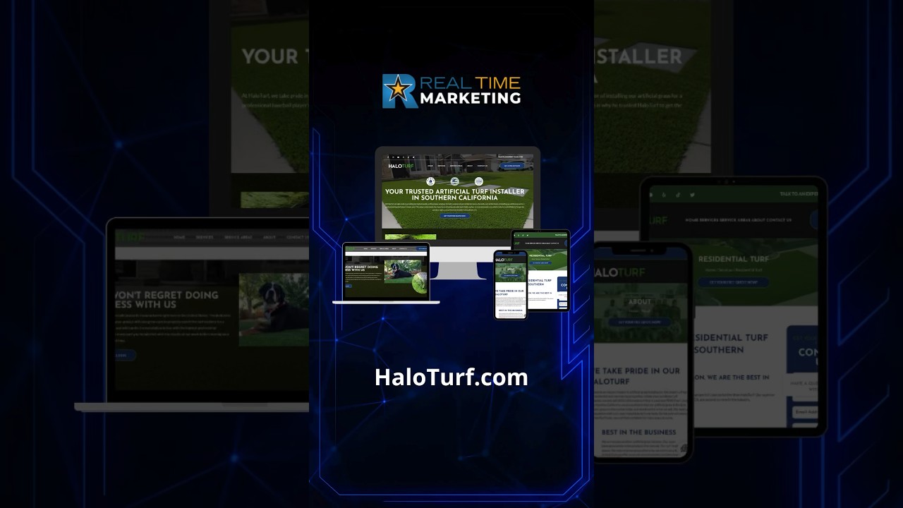 New Website Design for HaloTurf.com | Real Time Marketing #realtimemarketing #webdesign #shorts post thumbnail image