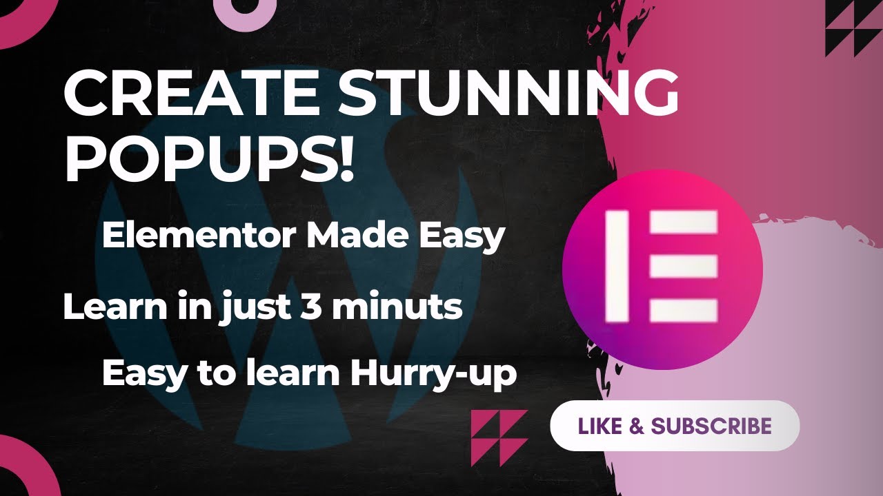 Create Stunning WordPress Elementor Popups! 🚀 Step-by-Step Guide post thumbnail image