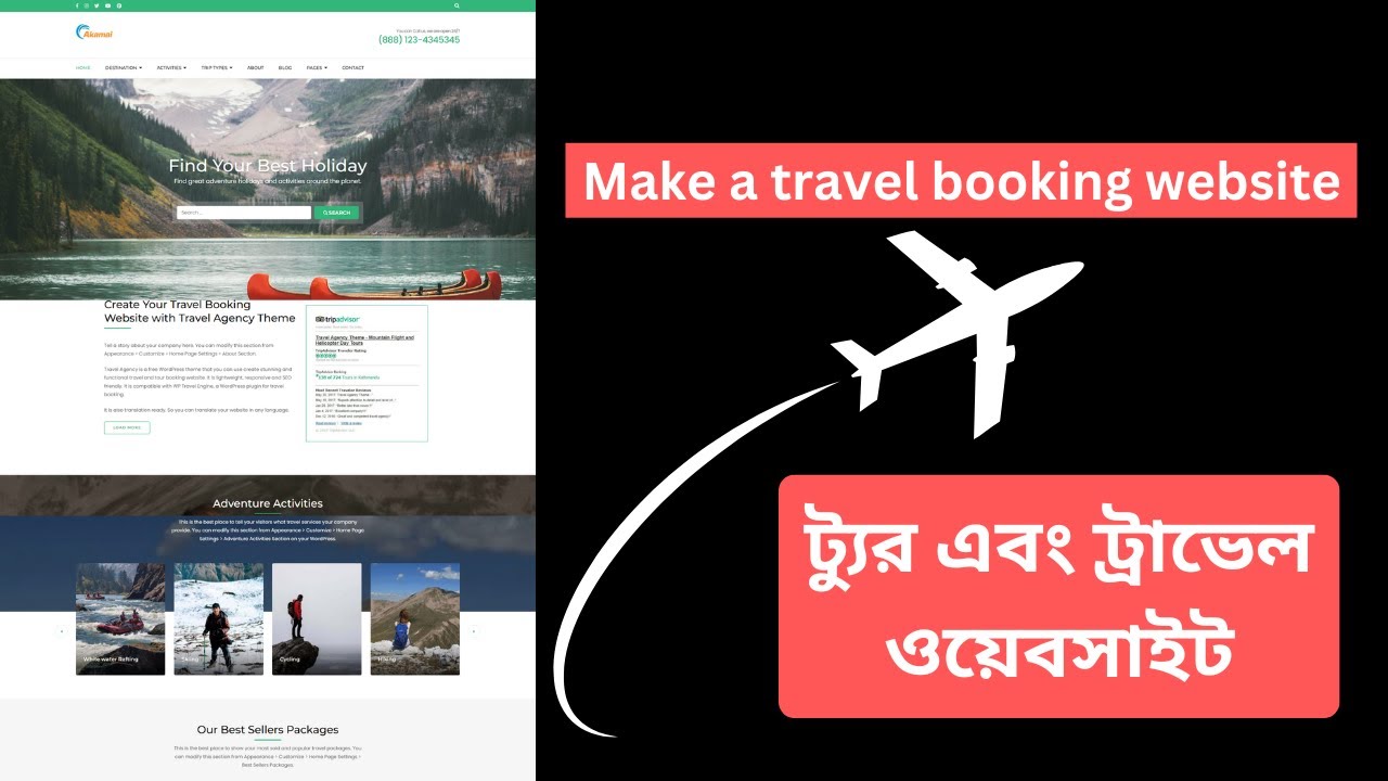 How to create a wordpress travel agency website | Build a travel tour booking website with wordpress post thumbnail image