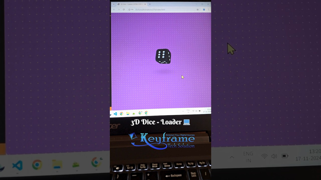 Design a 3D Dice – Loader | HTML CSS & JavaScript post thumbnail image